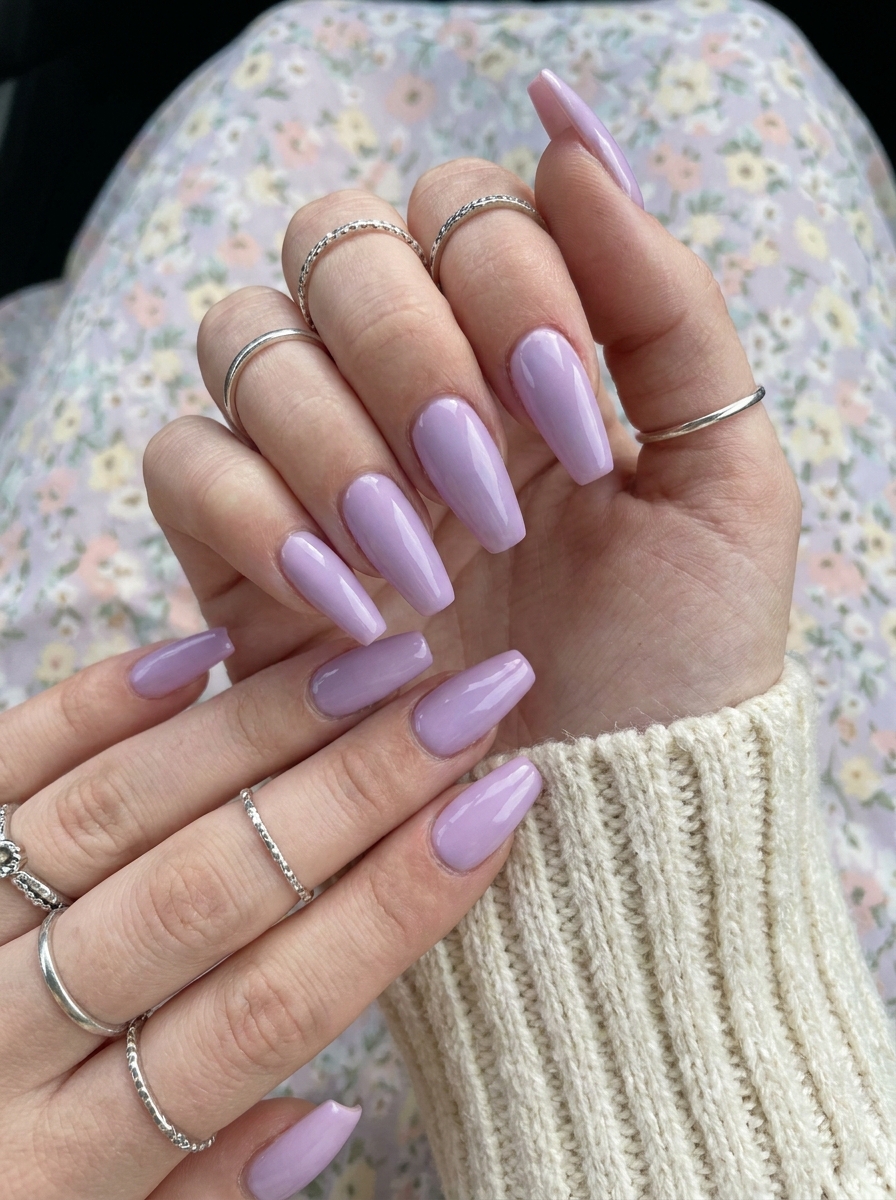 Lavender Ballerina Nägel